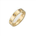 Gold and diamond ring for men and women