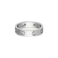 White gold with diamond love ring